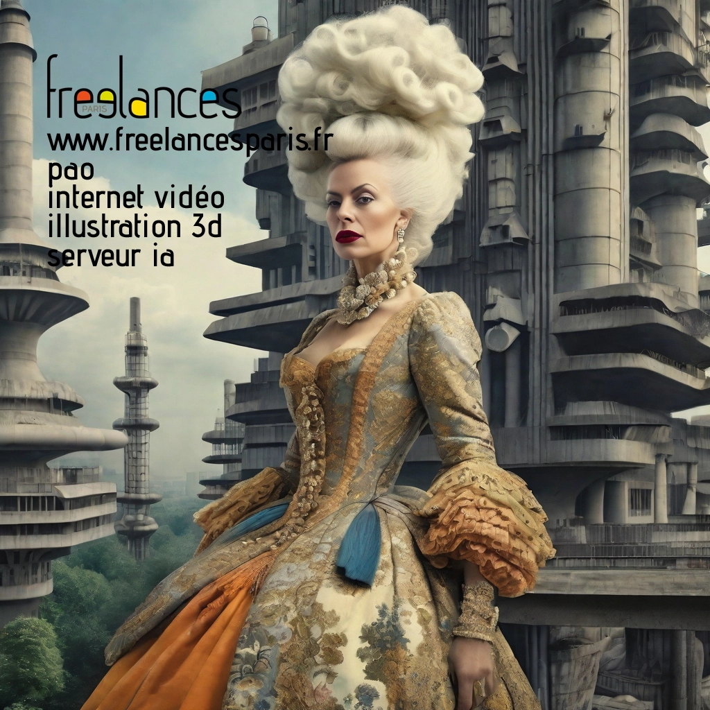 Pao mise en page internet vidéo illustration 3d serveur IA générative AI freelance paris studio de création magazines 73su2mg0